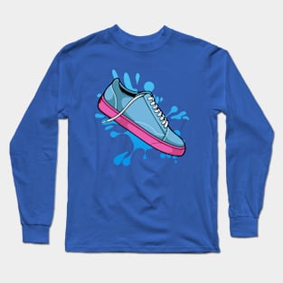 Golf Blue Pink Skate Sneaker Long Sleeve T-Shirt